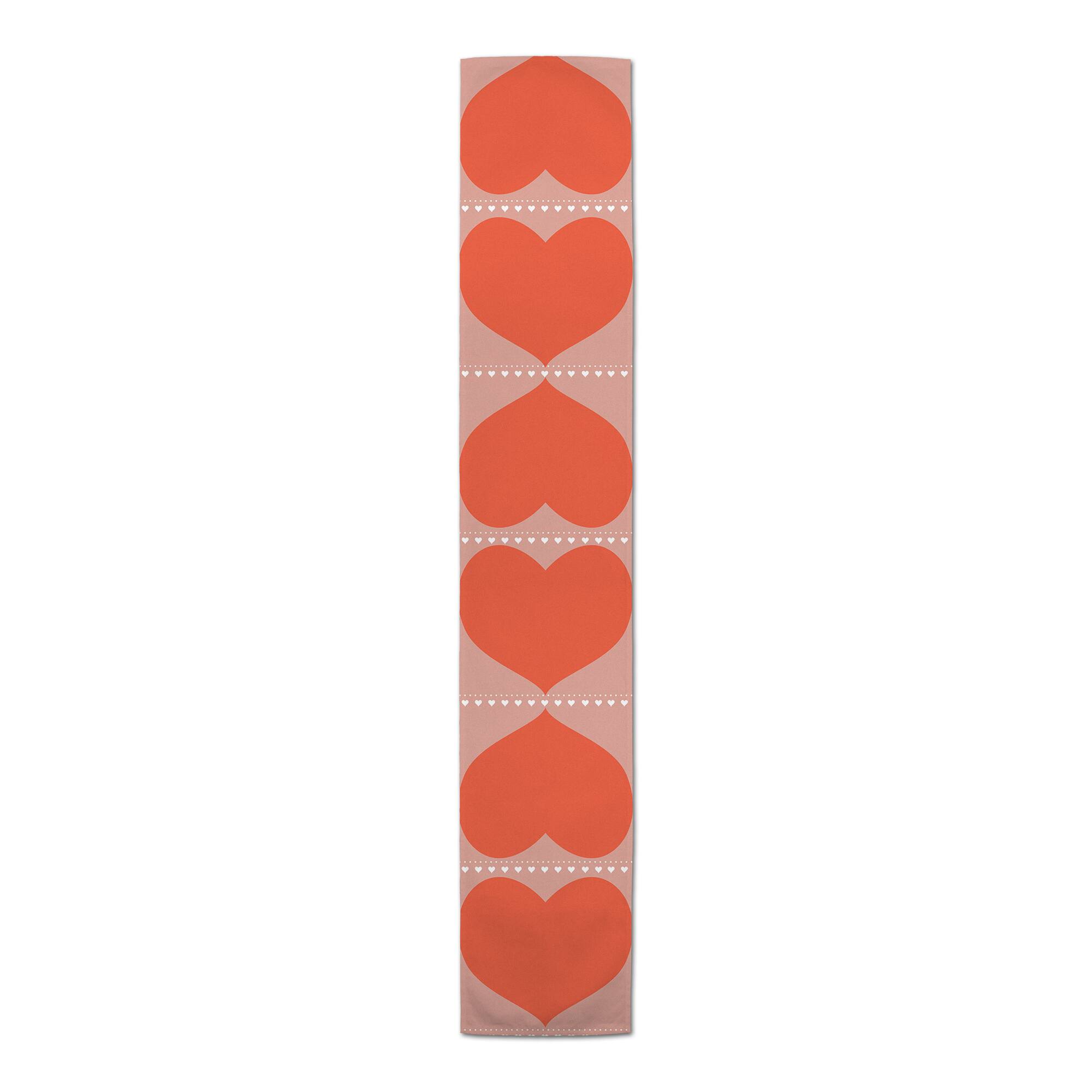 Big Hearts 16" x 72" Poly Twill Table Runner